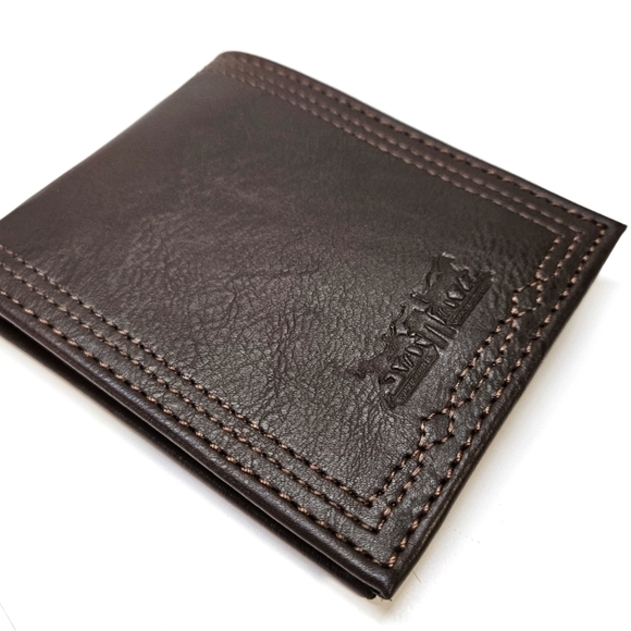 NEW Levi’s Brown Leather RFID-Blocking Extra Capacity Trifold Wallet - Picture 1 of 7